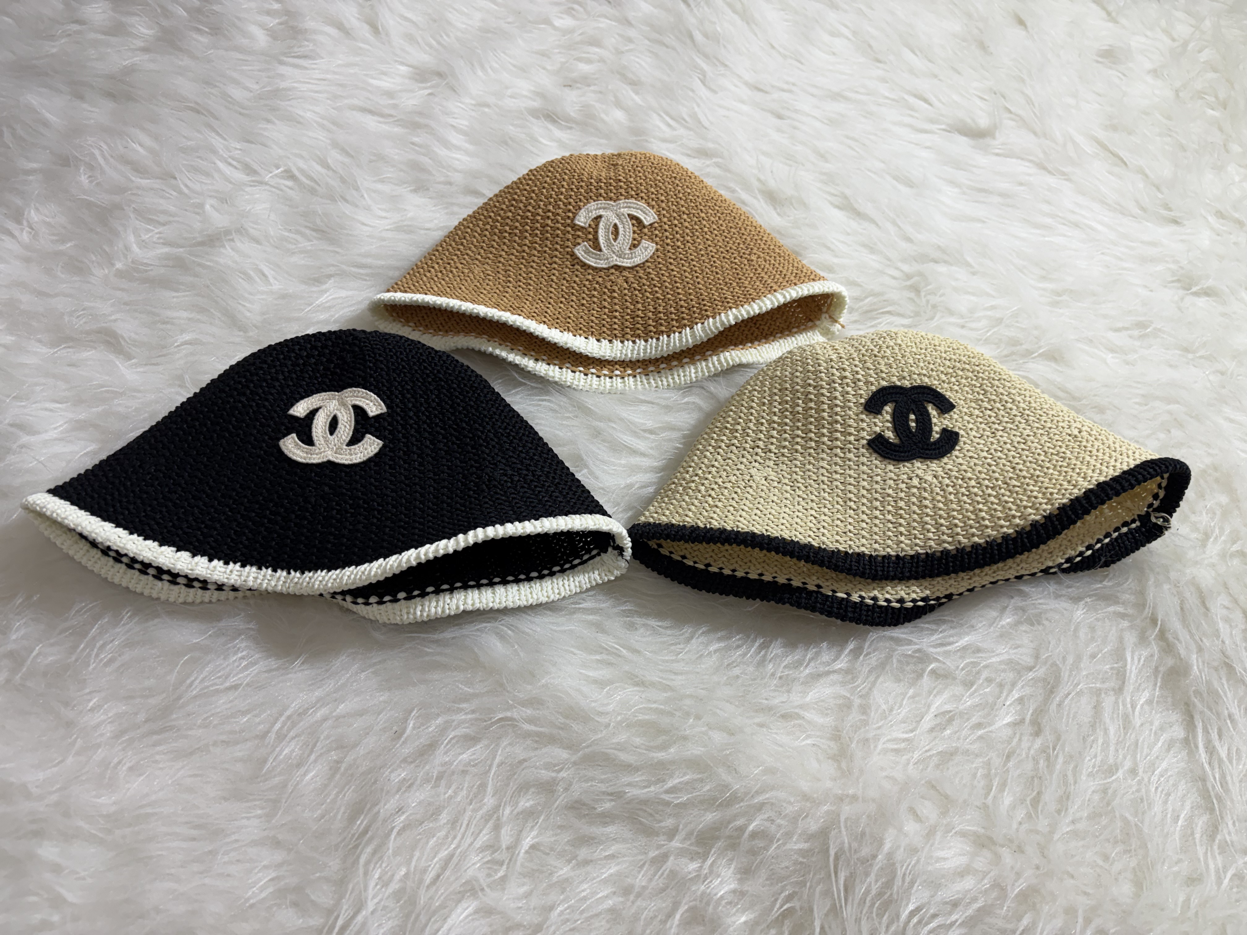 ‌کلاه رافیا وارداتی مدل Chanel